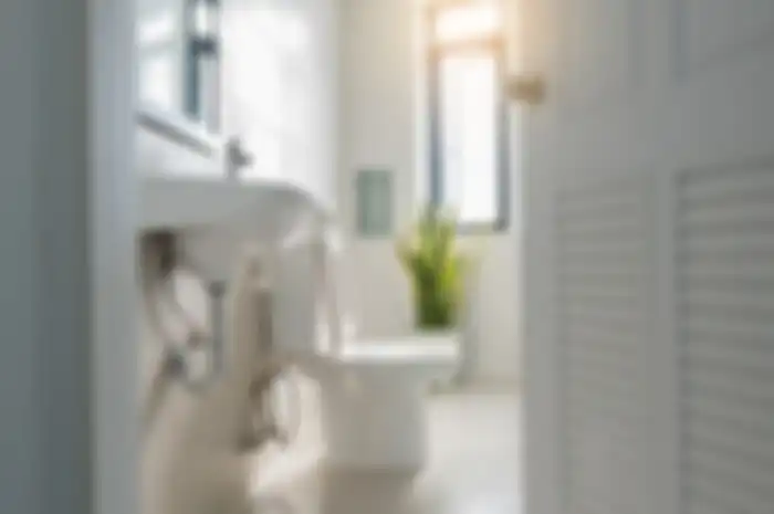 Ilustrasi kamar mandi, pintu kamar mandi. (SHUTTERSTOCK/SAIARLAWKA2) 