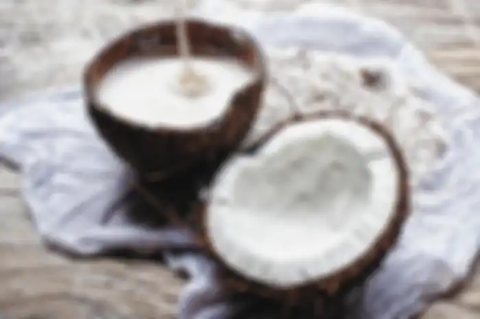 Ilustrasi santan kelapa.