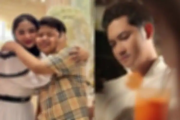 Angga Wijaya, Dewi Perssik dan putra angkatnya, Felice Gabriel