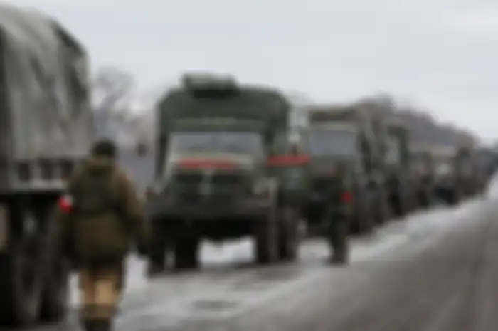 Ilustrasi mobilisasi 300.000 tentara Rusia untuk Perang Rusia dan Ukraina