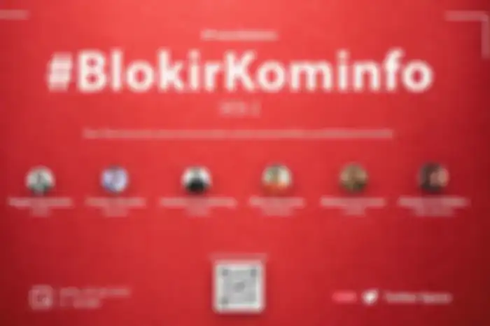 Poster acara Twitter Space Aksi #BlokirKominfo pada 30 Juli 2022