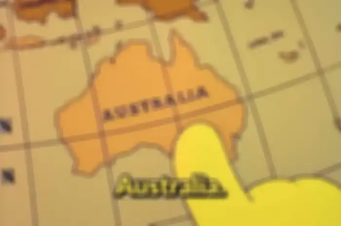 Salah satu episode The Simpsons yang salah tulis Indonesia menjadi Singapore