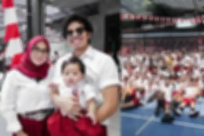 Atta Halilintar dan seluruh pegawainya merayakan hari raya kemerdekaan RI ke-77 dengan tema sekolah.