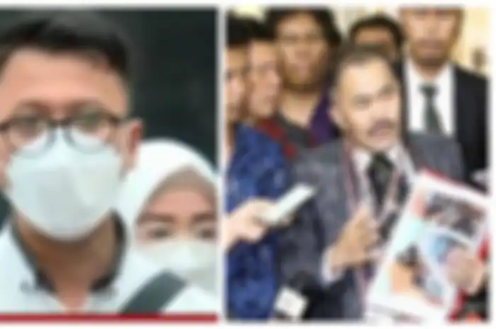 Ketua tim dokter forensik yang melaksanakan autopsi lanjutan jenazah Brigadir Nofriansyah Yoshua Hutabarat alias Brigadir J, Ade Firmansyah (kiri) dan Kamaruddin Simanjuntak (kanan)