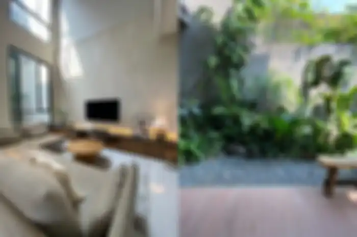 Ternyata Ada di Jakarta Timur, Rumah Modern Tropis ini Terasa Seperti Berada di Resort Pulau Dewata.   