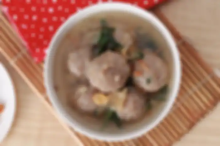 Ilustrasi bakso kuah. 