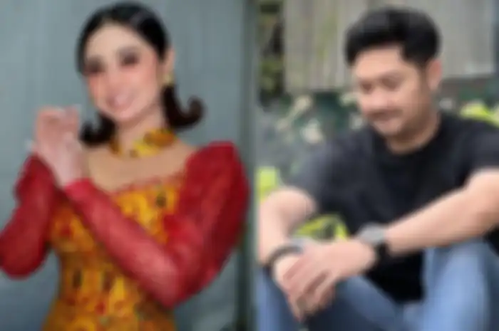 Kolase foto Dewi Perssik dan Angga Wijaya