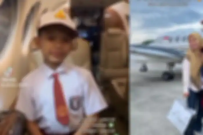 Farel Prayoga sekolah di antar jet pribadi.