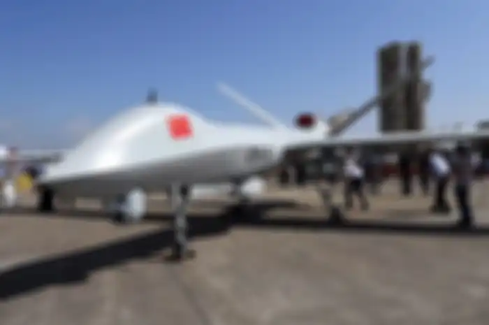 ILUSTRASI - Drone bersenjata Caihong-5 China dijual di pasar global.
