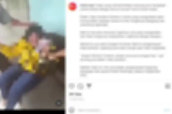 Video yang memperlihatkan seorang pria menghajar wanita karena diduga mencuri ponsel viral di sosial media.