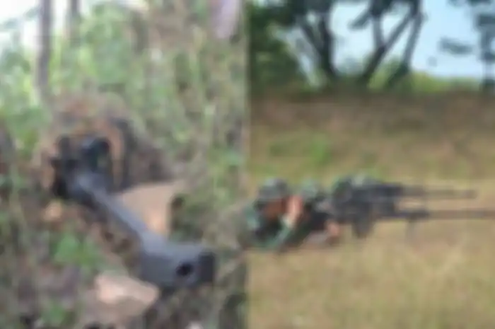 Para sniper yang sedang latihan sebelum KTT G20 Bali