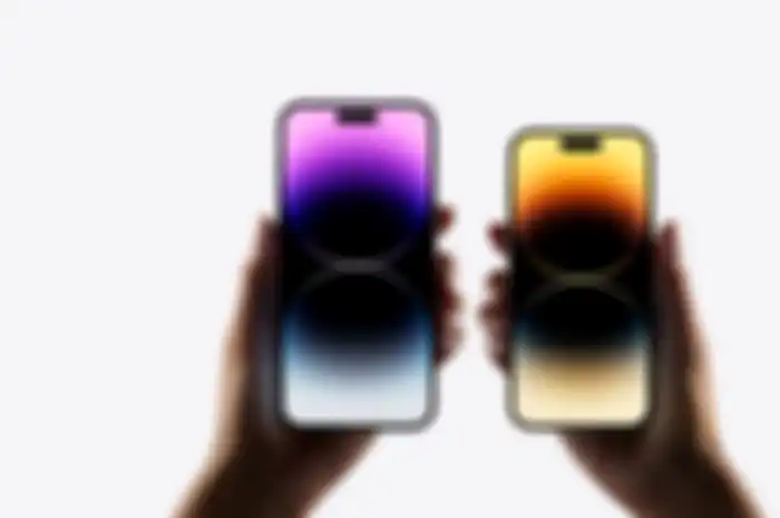 Tampilan Depan iPhone 14 Pro dan iPhone 14 Pro Max 
