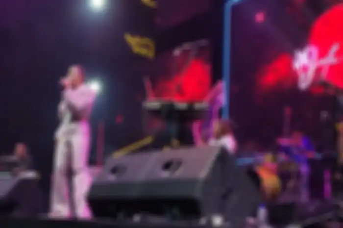 Marion Jola tampil di Flavs Festival 2022, Sabtu (10/9/2022).