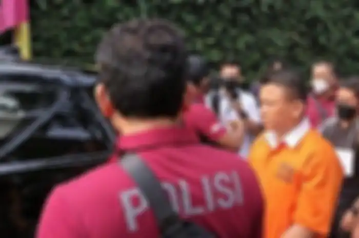 Ferdy Sambo saat rekonstruksi.