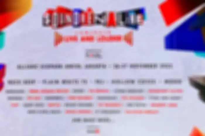 Line-up Soundrenaline 2022 di Jakarta bulan November mendatang.