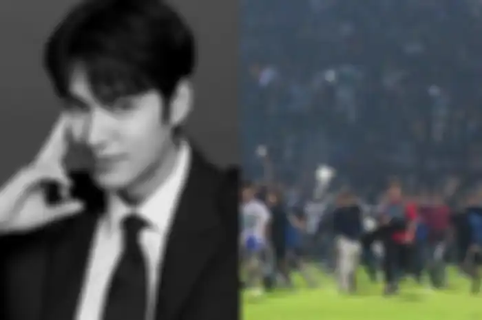 Lee Min Ho aktor Korea Selatan ikut berduka cita atas tragedi kerusuhan Stadion Kanjuruhan.