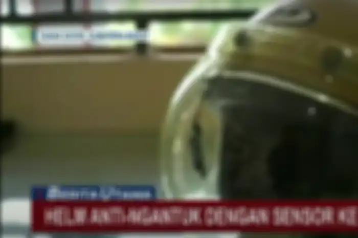 Helm Anti Ngantuk karya inovasi siswa SMA asal Sumatera Barat.