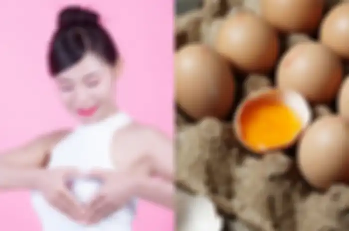 Dengan bermodalkan telur saja, payudara yang kendur bisa kencang lagi lho