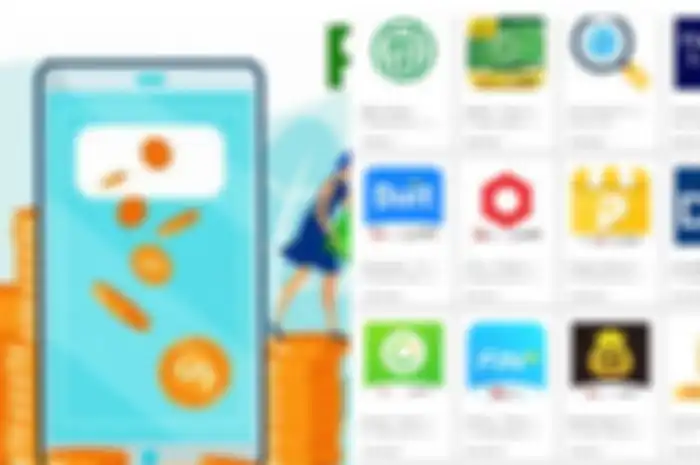 Ilustrasi aplikasi pinjaman online