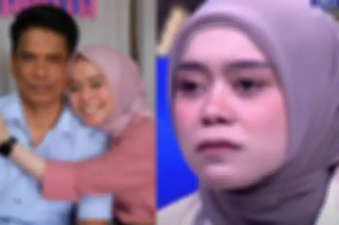 Lesti Kejora menangis haru di pelukan sang ayah.