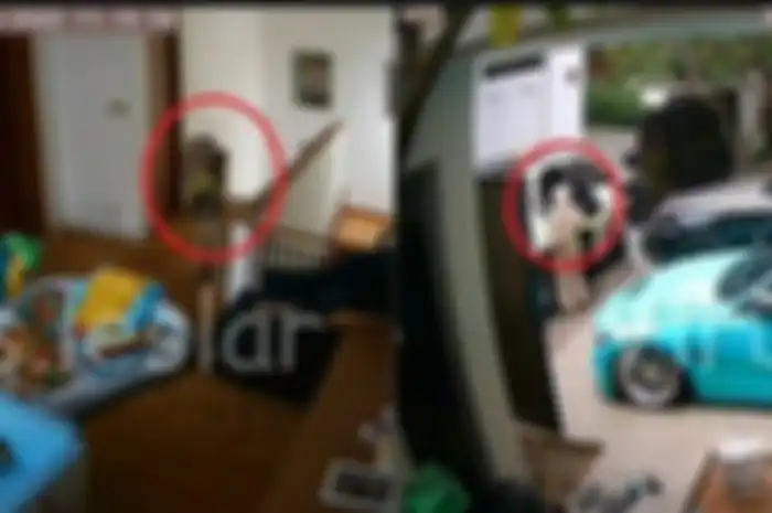 Rekaman CCTV di rumah Lesti Kejora. 