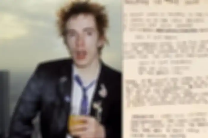 Lirik lagu tulisan tangan asli Johnny Rotten dilelang
