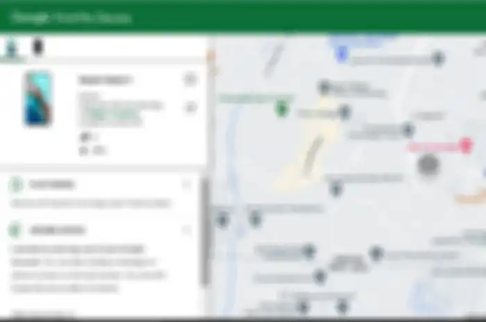 Tampilan website Find My Device
