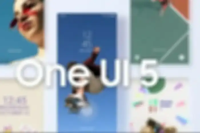 Tampilan lock screen One UI 5