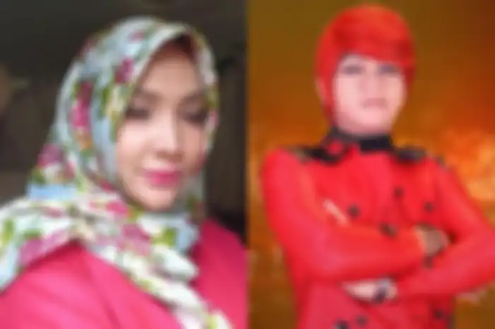 Kolase Foto Roro Fitria dan Pesulap Merah.