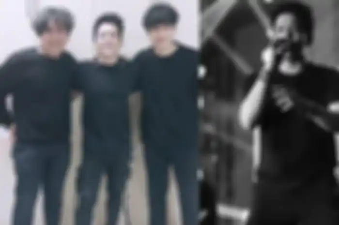 Potret Ariel Noah reuni dengan sang sahabat Qibil The Changcuters saat manggung bareng di event musik Surabaya 