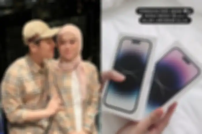 Lesti Kejora 'disogok' iPhone 14 Promax oleh Rizky Billar.