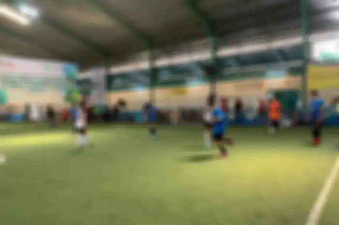 Suasana pertandingan futsal merayakan HUT-14 Mitratel