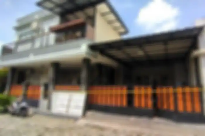  Rumah lokasi kejadian ayah bunuh anak di Jatijajar, Kota Depok, Selasa (1/11/2022). 