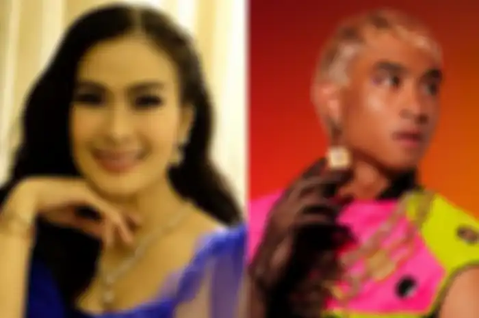 Kolase foto Iis Dahlia dan Devano Danendra