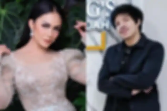 Kolase foto Krisdayanti dan Atta Halilintar