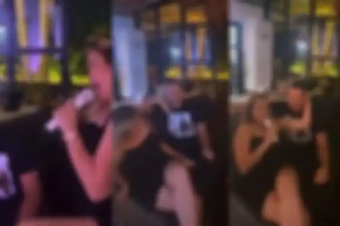 Pinkan Mambo saat goda Vicky Prasetyo dengan joget pakai baju seksi.