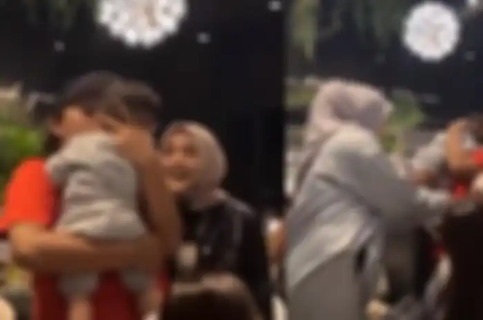 Adzam nangis kejer saat digendong Sule.