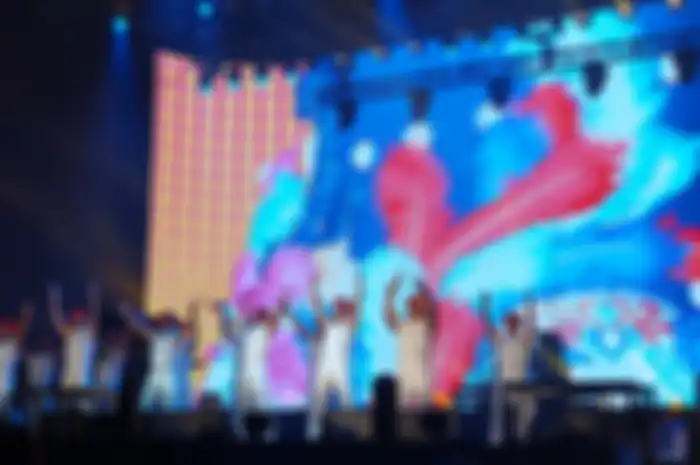 The Prediksi saat tampil di Soundrenaline 2022 di Allianz Ecopark Ancol, Jakarta Utara, Sabtu (26/11/2022).