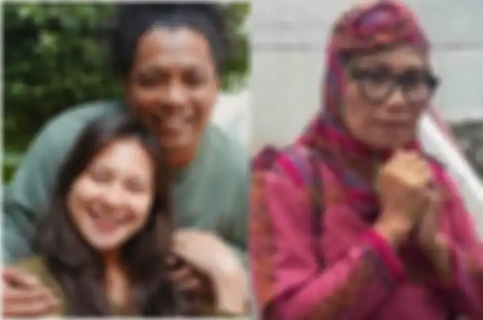 Kolase foto Arie Kriting dan Indah Permatasari beserta Nursyah