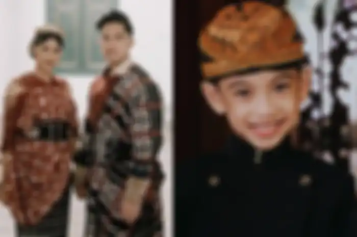 Kolase foto Kaesang Pangarep dan Erina Gudono beserta Jan Ethes