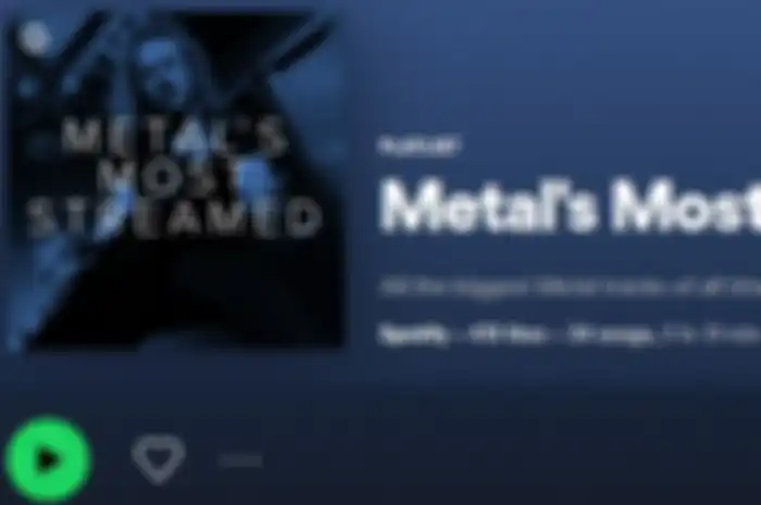 10 rekomendasi lagu metal paling sering diputar di Spotify!