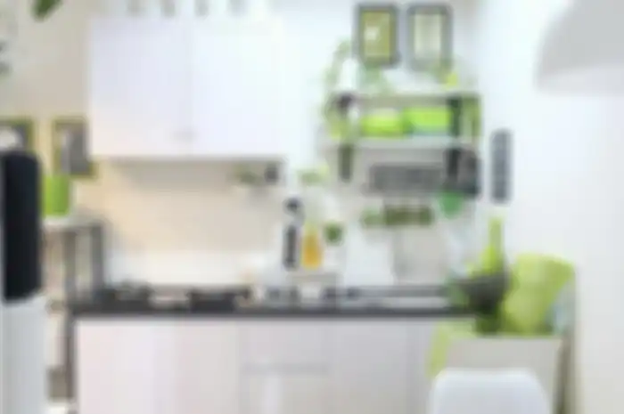 Inilah 5 tanaman yang sengaja dipilih agar aura area masak tak lagi sumpek. Tengok yuk foto dapur sempit ini. 
