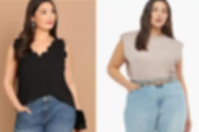 Model baju tanpa lengan untuk menutupi lengan besar