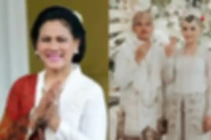 Kolase foto Iriana Jokowi dan Kaesang Pangarep - Erina Gudono