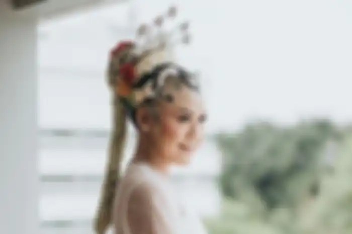 Erina Gudono saat akad nikah. 