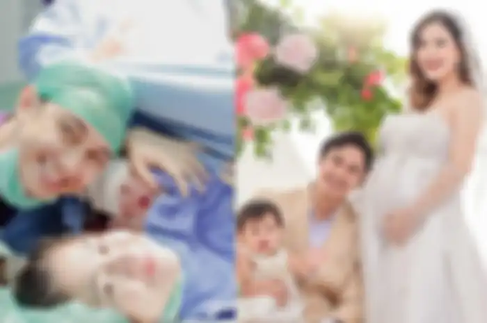 Kolase foto keluarga Felicya Angelista dan Caesar Hito