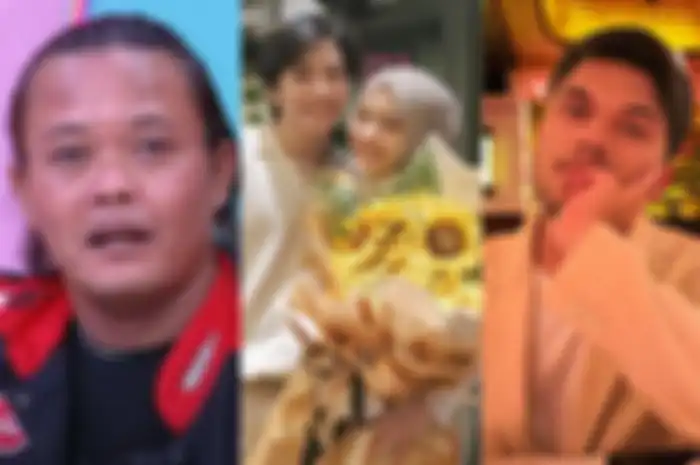 Kolase foto Sule, Putri Delina - Jeffry Reksa, dan Thariq Halilintar