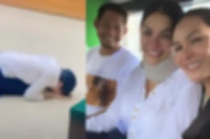Leher masih digips, Nikita Mirzani nangis histeris dinyatakan bebas oleh hakim langsung sujud syukur, ungkap kebohongan Dito Mahendra.