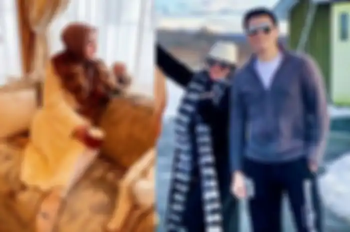 Syahrini dan Reino Barack di Jepang 