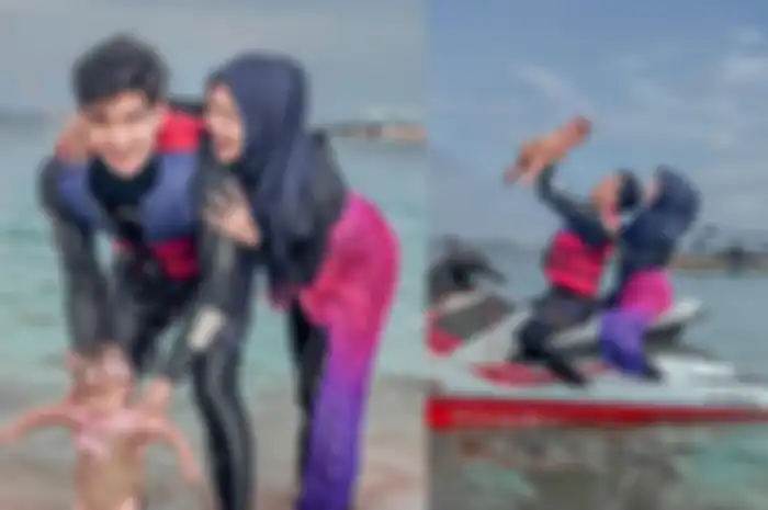 Sembrono Bawa Baby Moana Naik Jetski di Laut dengan Satu Tangan, Ria Ricis Kembali Dinyinyir Netizen: Bapak Ibunya Pakai Pelampung, Anaknya Ga Pake? 